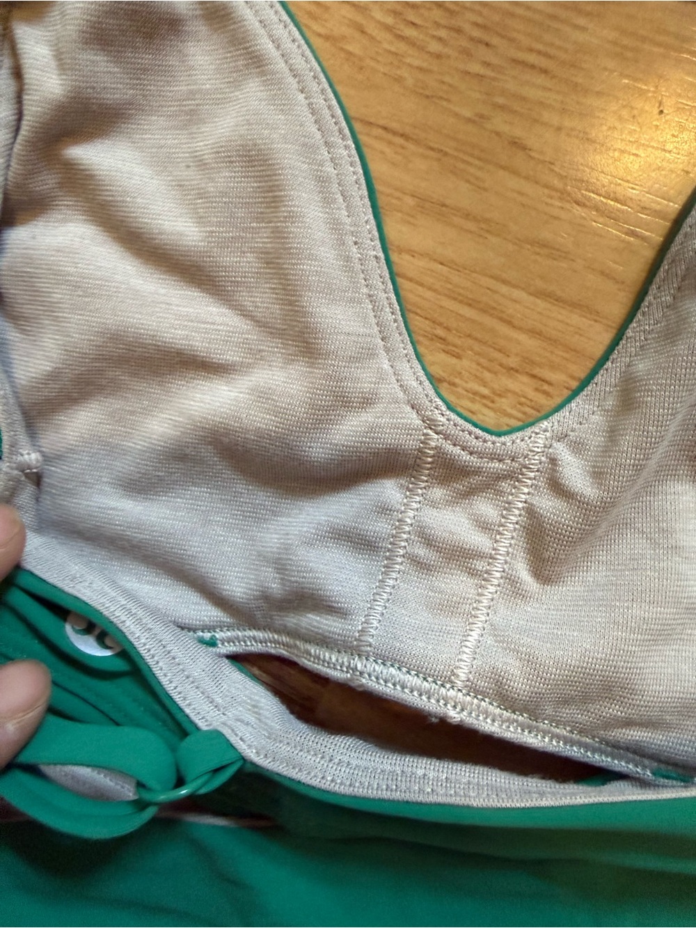 Lululemon Green Wrap Front Sports Bra XS Adjustable Straps - Picture 5 of 7